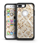 Tan Brush Strokes of Gold - iPhone 7 or 7 Plus Commuter Case Skin Kit