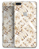 Tan Brush Strokes of Gold - Skin-kit for the iPhone 8 or 8 Plus