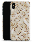 Tan Brush Strokes of Gold - iPhone X Clipit Case