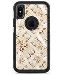 Tan Brush Strokes of Gold - iPhone X OtterBox Case & Skin Kits