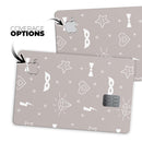 Tan Doodles with Lightning - Premium Protective Decal Skin-Kit for the Apple Credit Card