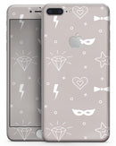 Tan Doodles with Lightning - Skin-kit for the iPhone 8 or 8 Plus