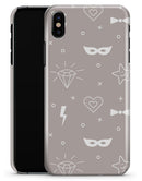 Tan Doodles with Lightning - iPhone X Clipit Case