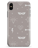 Tan Doodles with Lightning - iPhone X Clipit Case
