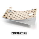 Tan and Black Grunge Polka Dots - Premium Protective Decal Skin-Kit for the Apple Credit Card