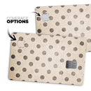 Tan and Black Grunge Polka Dots - Premium Protective Decal Skin-Kit for the Apple Credit Card