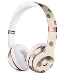 Tan and Black Grunge Polka Dots Full-Body Skin Kit for the Beats by Dre Solo 3 Wireless Headphones