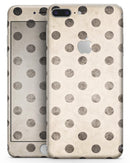 Tan and Black Grunge Polka Dots - Skin-kit for the iPhone 8 or 8 Plus
