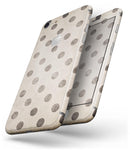 Tan and Black Grunge Polka Dots - Skin-kit for the iPhone 8 or 8 Plus