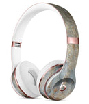 Tan and Golden Scratched Surface Full-Body Skin Kit for the Beats by Dre Solo 3 Wireless Headphones