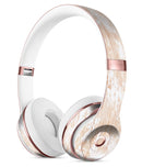 Tan and White Faded Paint Over Planks Full-Body Skin Kit for the Beats by Dre Solo 3 Wireless Headphones
