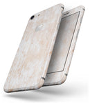 Tan and White Faded Paint Over Planks - Skin-kit for the iPhone 8 or 8 Plus
