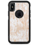 Tan and White Faded Paint Over Planks - iPhone X OtterBox Case & Skin Kits