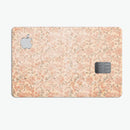 Tangerine Grunge Floral Pattern - Premium Protective Decal Skin-Kit for the Apple Credit Card