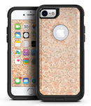 Tangerine Grunge Floral Pattern - iPhone 7 or 7 Plus Commuter Case Skin Kit