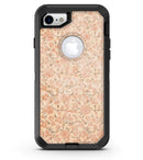 Tangerine Grunge Floral Pattern - iPhone 7 or 8 OtterBox Case & Skin Kits