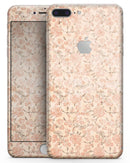 Tangerine Grunge Floral Pattern - Skin-kit for the iPhone 8 or 8 Plus