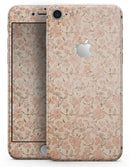 Tangerine Grunge Floral Pattern - Skin-kit for the iPhone 8 or 8 Plus
