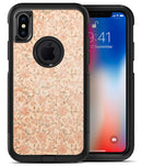 Tangerine Grunge Floral Pattern - iPhone X OtterBox Case & Skin Kits