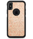 Tangerine Grunge Floral Pattern - iPhone X OtterBox Case & Skin Kits