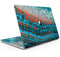 Teal Blue Red Dragon Vein Agate V2 - Skin Decal Wrap Kit Compatible with the Apple MacBook Pro, Pro with Touch Bar or Air (11", 12", 13", 15" & 16" - All Versions Available)