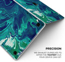 Teal Oil Mixture - Skin Decal Wrap Kit Compatible with the Apple MacBook Pro, Pro with Touch Bar or Air (11", 12", 13", 15" & 16" - All Versions Available)