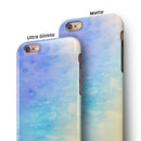 Teal 42234 Absorbed Watercolor Texture iPhone 6/6s or 6/6s Plus 2-Piece Hybrid INK-Fuzed Case