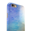 Teal 42234 Absorbed Watercolor Texture iPhone 6/6s or 6/6s Plus 2-Piece Hybrid INK-Fuzed Case