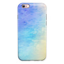 Teal 42234 Absorbed Watercolor Texture iPhone 6/6s or 6/6s Plus 2-Piece Hybrid INK-Fuzed Case