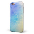 Teal 42234 Absorbed Watercolor Texture iPhone 6/6s or 6/6s Plus 2-Piece Hybrid INK-Fuzed Case