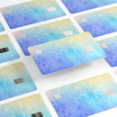 Teal 42234 Absorbed Watercolor Texture - Premium Protective Decal Skin-Kit for the Apple Credit Card