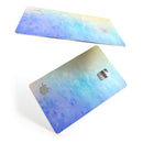 Teal 42234 Absorbed Watercolor Texture - Premium Protective Decal Skin-Kit for the Apple Credit Card