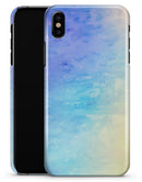 Teal 42234 Absorbed Watercolor Texture - iPhone X Clipit Case