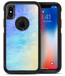 Teal 42234 Absorbed Watercolor Texture - iPhone X OtterBox Case & Skin Kits
