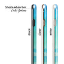 Teal 424 Absorbed Watercolor Texture iPhone 6/6s or 6/6s Plus 2-Piece Hybrid INK-Fuzed Case