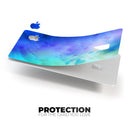 Teal 424 Absorbed Watercolor Texture - Premium Protective Decal Skin-Kit for the Apple Credit Card