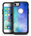 Teal 424 Absorbed Watercolor Texture - iPhone 7 or 8 OtterBox Case & Skin Kits