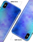 Teal 424 Absorbed Watercolor Texture - iPhone X Clipit Case