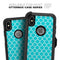 Teal And White Seamless Morocan Pattern - Skin Kit for the iPhone OtterBox Cases