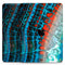 Teal Blue Red Dragon Vein Agate V2 - Full Body Skin Decal for the Apple iPad Pro 12.9", 11", 10.5", 9.7", Air or Mini (All Models Available)