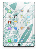 Teal Feather Pattern - iPad Pro 97 - View 8.jpg