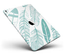 Teal Feather Pattern - iPad Pro 97 - View 1.jpg