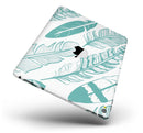Teal Feather Pattern - iPad Pro 97 - View 2.jpg