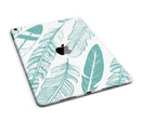 Teal Feather Pattern - iPad Pro 97 - View 5.jpg