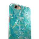 Teal Geometric V13 iPhone 6/6s or 6/6s Plus 2-Piece Hybrid INK-Fuzed Case
