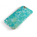 Teal Geometric V13 iPhone 6/6s or 6/6s Plus 2-Piece Hybrid INK-Fuzed Case