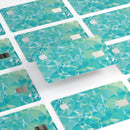 Teal Geometric V13 - Premium Protective Decal Skin-Kit for the Apple Credit Card