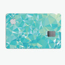 Teal Geometric V13 - Premium Protective Decal Skin-Kit for the Apple Credit Card