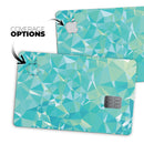 Teal Geometric V13 - Premium Protective Decal Skin-Kit for the Apple Credit Card