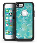 Teal Geometric V13 - iPhone 7 or 7 Plus Commuter Case Skin Kit
